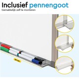 thumbnail of BRASQ Whiteboard 60×45 cm magnetisch – met accessoires set (markers, wisser, magneten) - Schoolbord – Wit