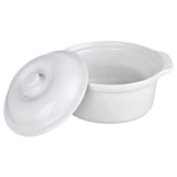 thumbnail of METRO Professional Casserole avec couvercle, 19 x 16 x 10 cm, faïence, 0,75 l, four max. 250°C, au micro-ondes/au lave-vaisselle, blanc, 1 pièce