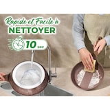 thumbnail of Batterie de cuisine 14 pièces avec cuiseur à vapeur Antiadhésif en Granit marron Just perfecto JL-26 usage non-intensif Just Perfecto