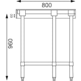 thumbnail of Vogue Arbeitstisch 900x800x600mm Eckelement mit Aufkantung und Grundboden