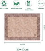thumbnail of MONOUSO - Tischset aus Papier Kraft "Sackleinen" 30x40cm 40g/m² (500 Stück)