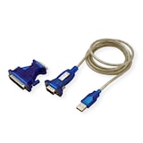 thumbnail of VALUE converter-kabel USB - serieel DB9, turkoois, 1,8 m