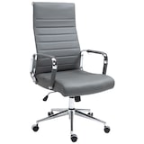 thumbnail of Bürostuhl Kolumbus Echtleder grau