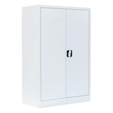 thumbnail of Stahl-Aktenschrank Metallschrank abschließbar Werkzeugschrank 120 x 92,5 x 42,2cm Weiß 530327