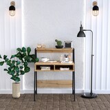 thumbnail of WellHome Nilo - Schreibtisch aus Spanplatte mit Melaminbeschichtung 80x100x50 cm in Eiche