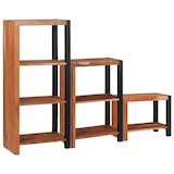 thumbnail of vidaXL Regal 3 pcs Braun 50 x 30 x 110 cm Massivholz Akazie