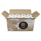 thumbnail of Toilettenpapier BlackSatino, Original Kompaktrolle, weiß, 100 % Recycling, 2-lagig, 712 Blatt, 24 Rollen im Karton #313840