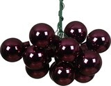 thumbnail of 144 Glaskugeln am Draht 2cm Weihnachtskugeln Spiegelbeeren glänzend - kleine Dekokugeln Christbaumschmuck Weihnachtsdeko Dunkel Mauve