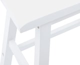 thumbnail of vidaXL Barhocker 2 Stk. Weiß Massivholz Gummibaum
