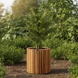 thumbnail of Pflanzgefäß Akazienholz D31 x 35 cm Braun