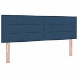thumbnail of vidaXL Boxspringbett mit Kissen mit Kopfteil Blau 160 x 200 cm Stoff