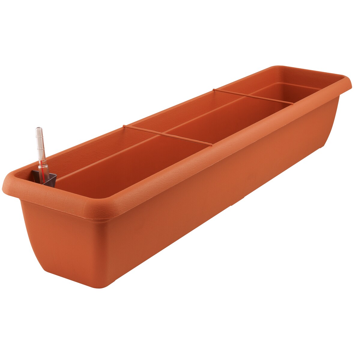 Blumenkasten 100 cm Aqua Andalucia Kunststoff terracotta mit Wasserstandsanzeige