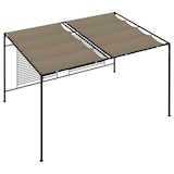 thumbnail of vidaXL Pavillon mit Ausziehbarem Dach 3x4x2,3 m Taupe 180 g/m²