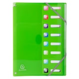 thumbnail of Exacompta 58680E 8x Eckspann-Ordnungsmappen aus PP mit dehnbarem Rücken, 8 Fächer, für DIN A4 - Iderama - Farben sortiert