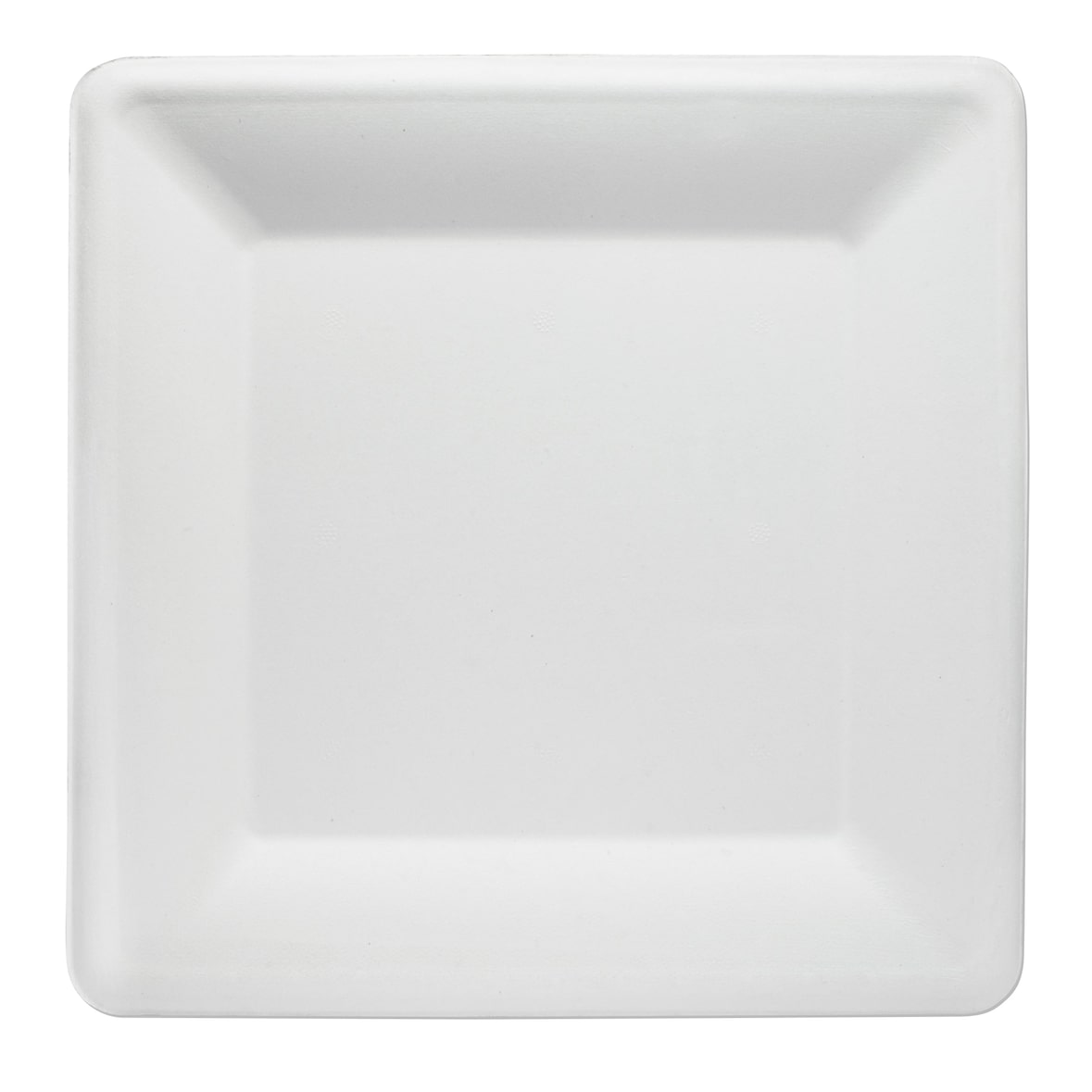 WISEFOOD 50 Teller - Zuckerrohr Teller - quadratisch 26 cm Bagasse