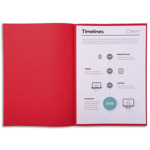 EXACOMPTA Paquet de 250 sous-chemises SUPER 60 en carte 60 grammes coloris Rouge