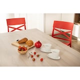 thumbnail of Set 6 Chaises en polypropylène avec fibre de verre empilables pour extérieur et jardin, bar et restaurant, cuisine design moderne - MARTINA - Rouge