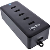 thumbnail of InLine® 5-Port USB-C PowerHub, Ladegerät-Erweiterung, 100W, schwarz