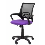 thumbnail of Vianos Silla  con mecanismo basculante y  Respaldo de malla en color negro y asiento tapizado en tejido bali color lila