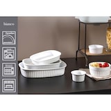 thumbnail of Auflaufform Backform Ofenform Bianco rechteckig weiß Porzellan 520 ml