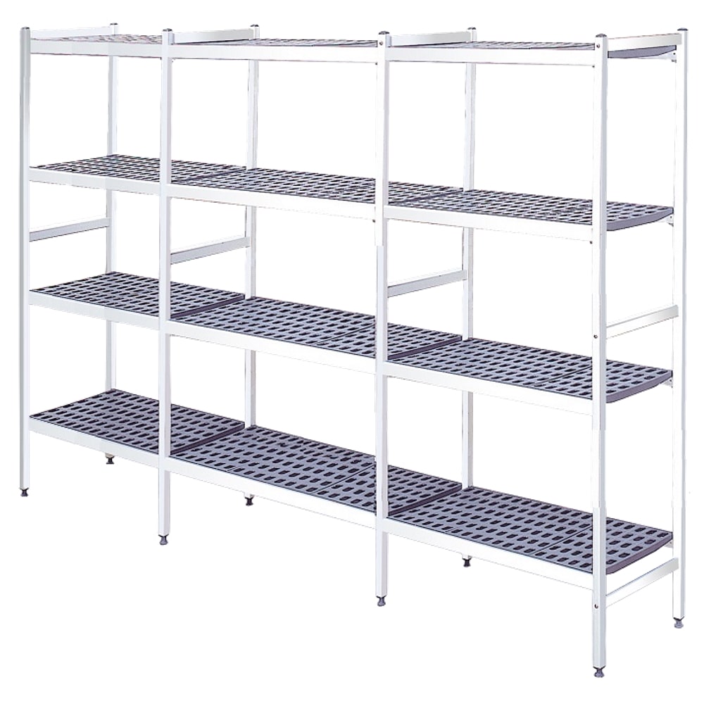 EURAST - Prateleira em alumínio anodizado 4 níveis - 3489x470x1700 mm - 34894400