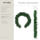 thumbnail of tectake Guirlande touches de blanc 2,7m - vert - 403317