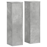 thumbnail of Helloshop26 - Supports pour plantes meuble fleurs lot de 2 bois d'ingénierie gris 02_0045328