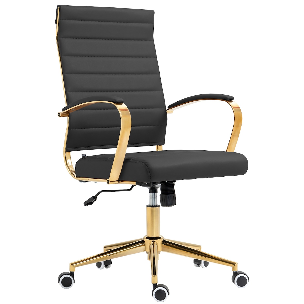 Cadeira de escritório em imitação de pele Havana preto