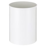 thumbnail of PROREGAL Stillvoller runder Metall Papierkorb | 30 Liter, HxØ 47x33,5cm | Weiß