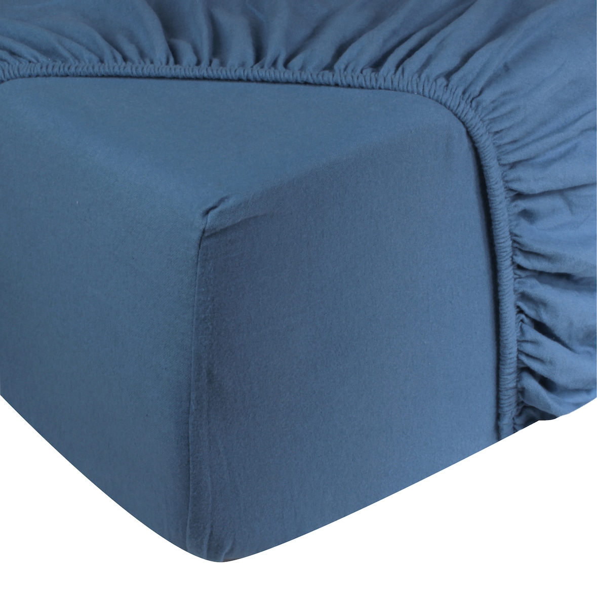 DoubleDry Hoeslaken Flanel 180 x 200 cm - 100% zacht katoen - petrol