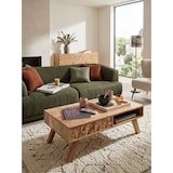 thumbnail of Moderner Landhaus-Stil Couchtisch, massives Holz, Schublade, Ablagefach. 95x50x35 cm | Kadima Design