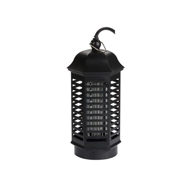 Insectenverdelger, elektrisch, spanningsrooster 1000 V, uitneembare opvangbak, 25 m², zwart