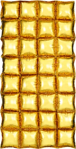 Vorhang Folienballon, Gold, 55 x 110 cm