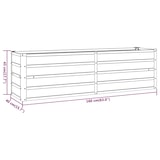 thumbnail of Helloshop26 - Jardinière bac lit surélevé plantes fleurs terrasse jardin de jardin rouillé 160 x 40 x 45 cm acier corten marron 02_0039862