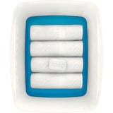 thumbnail of Aufbewahrungsbox MyBox Groß A4 mit Deckel ABS blau metalic Packung mit 4 Stück