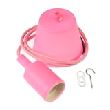 thumbnail of Lampara colgante base, cable y portamparas rosa E27