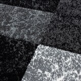 thumbnail of Carpetsale24 Teppich 240x340 cm – XL Kurzflor Konturenschnitt in Schwarz Grau Weiß – Kariertes Design, Extra Weich, für Großes Wohnzimmer, Esszimmer