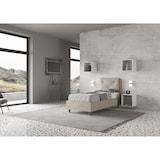 thumbnail of Letto Singolo senza rete imbottito 90x200 microfibra sabbia Appia