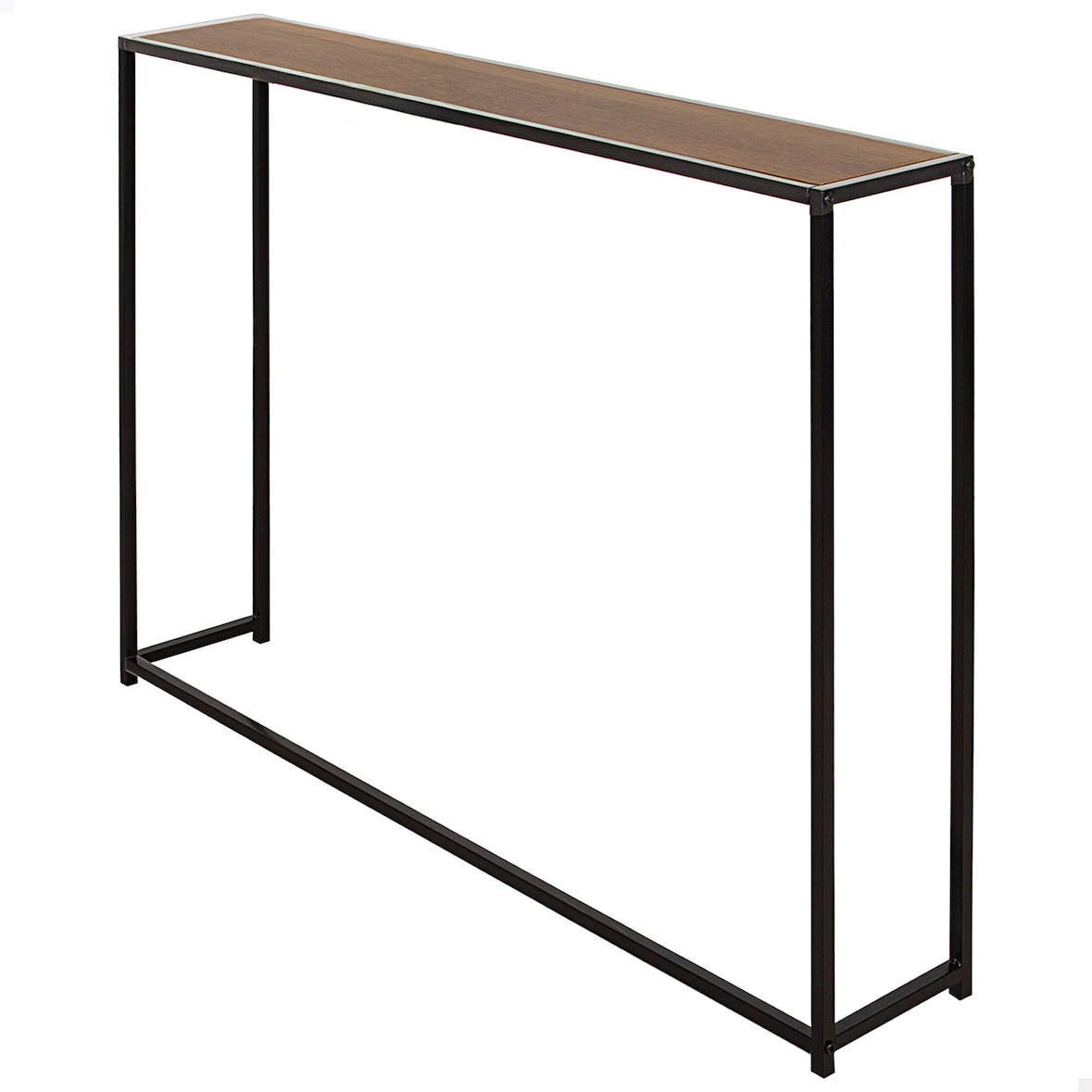 Max Home Mesa radiador metal y madera 105x20x82 cm