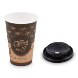 thumbnail of 100x Kaffeebecher L 'Melange To Go' mit Trinkdeckel schwarz 250 ml 330 ml