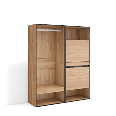 Open Kledingkast, Inloopkast, kledingrek, 120x35x145cm, Voor slaapkamer ...