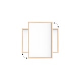 thumbnail of ALLBoards Tableau Blanc Magnétique Effaçable à Sec avec Cadre en Bois 200x100 cm