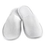 thumbnail of Praktische Frottee Hotelslipper 30 cm Länge vorne geschlossen, 10 Paar, weiß