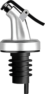 thumbnail of Schenker voor flessen zilver mat met plastic dop in een set van 1