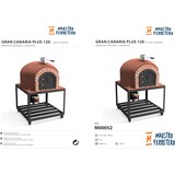 thumbnail of MF - Holzbackofen für den Außenbereich Modell GRAN CANARIA (Bordeaux - 120 x 120 x 170 cm) – Isoliert mit Kork und 3 Keramikmatten