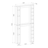 thumbnail of VCM Badmöbel Waschmaschinenschrank Tinoli weiß H. 200 x B. 98 x T. 18 cm