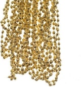thumbnail of Perlenkette Band Girlande Diamanten Kunststoff Ø.0,5 cm L. 2,7 m gold