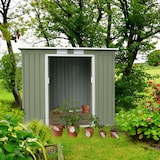 thumbnail of HATTORO P100 Metall Gerätehaus Geräteschuppen Garten Schuppen Gartenhaus Grün