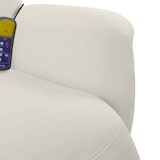 thumbnail of vidaXL Massagesessel mit Fußteil Creme Samt