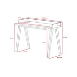 thumbnail of Escritorio 625 modelo BERLÍN en melamina Roble con patas de madera de haya maciza en Verde, de HERDASA.